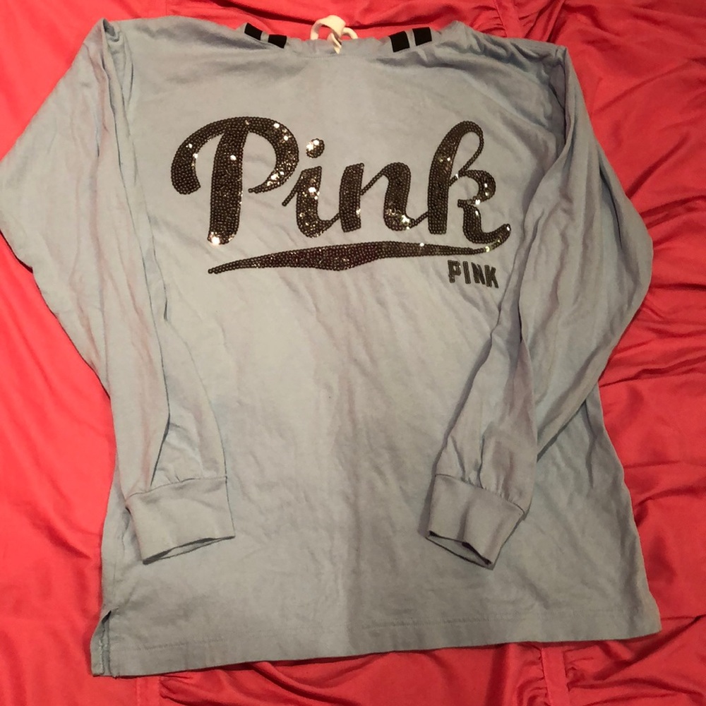 VS PINK T-Shirt hoodie!! WITH bling!